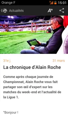 Ligue 1 android App screenshot 0