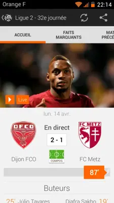 Ligue 1 android App screenshot 4